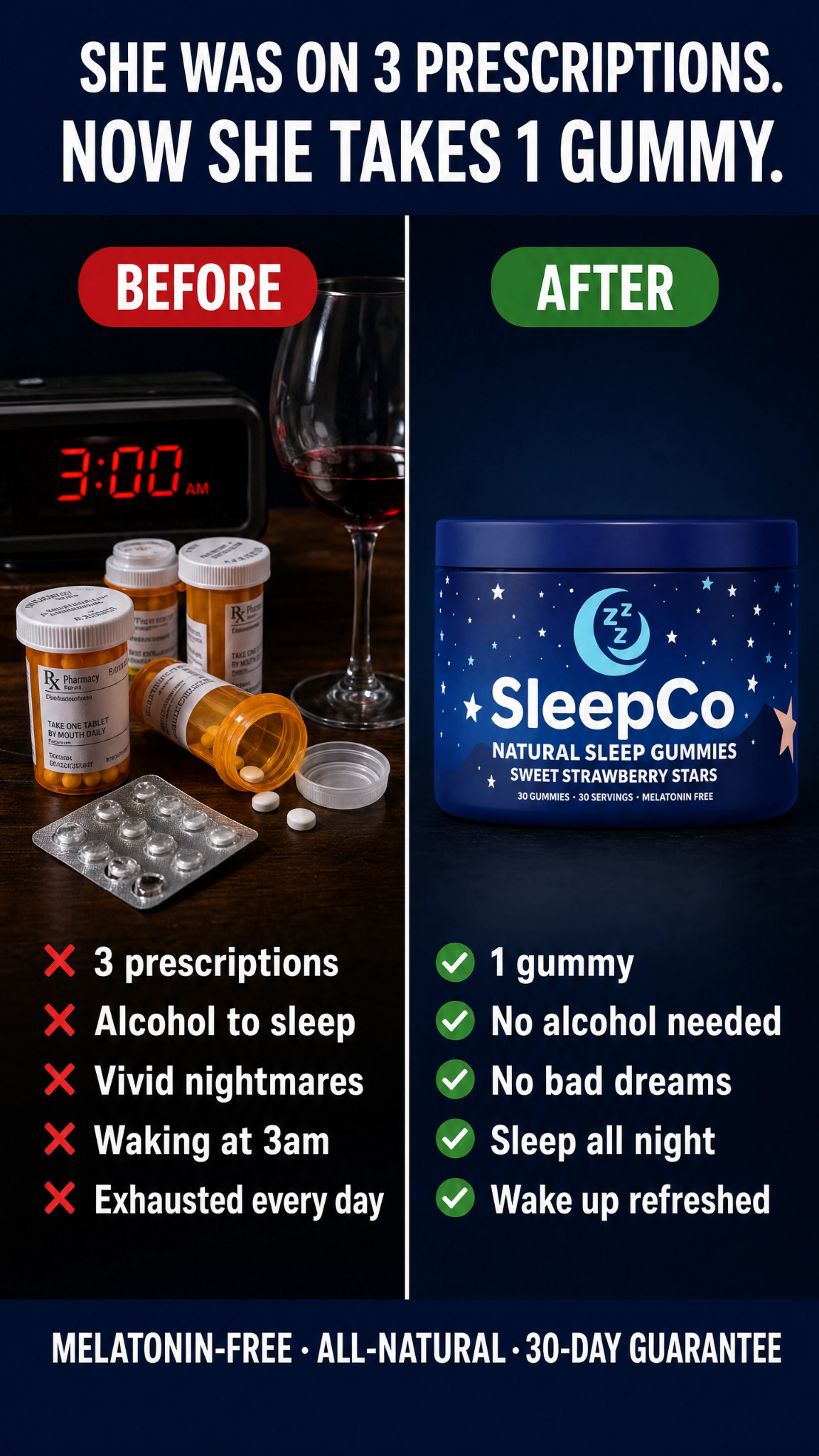 SleepCo Facebook ad