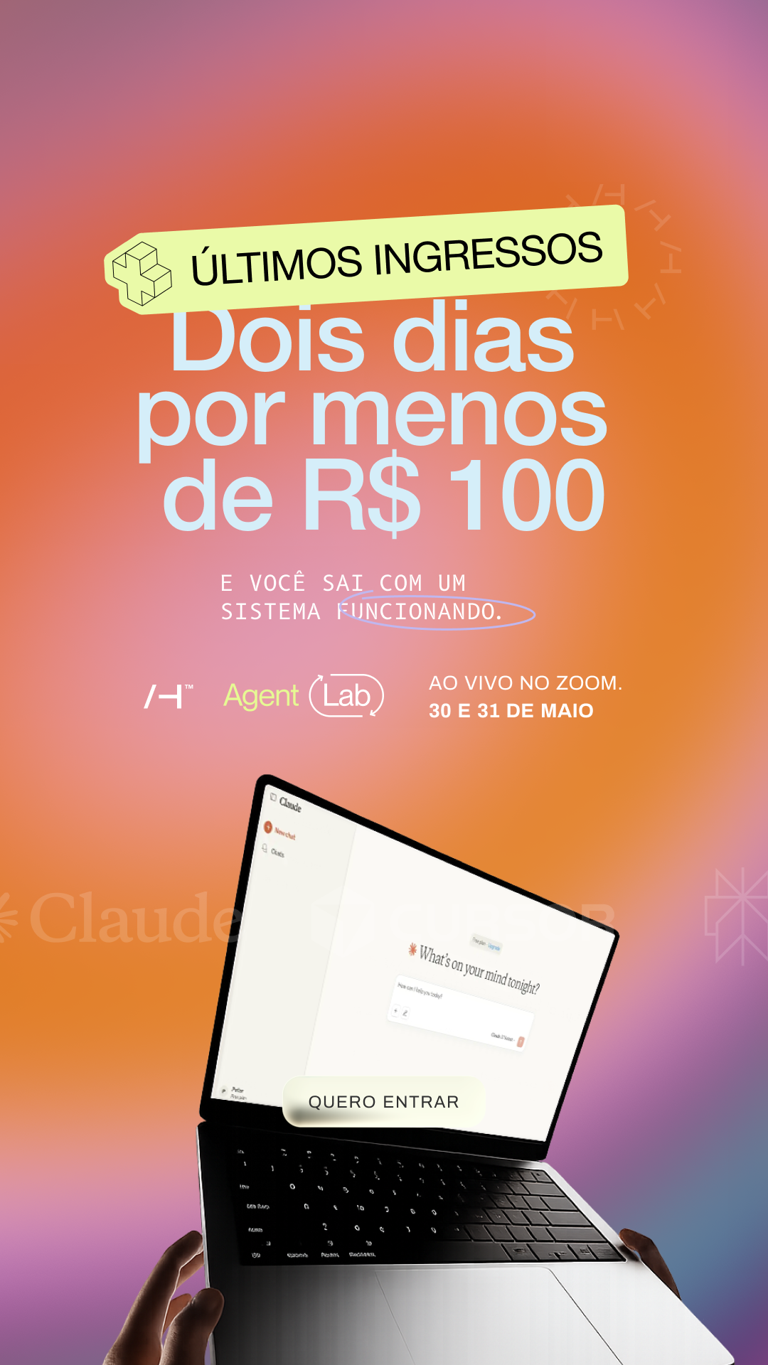 Human Talks Facebook ad: Inscreva-se já.