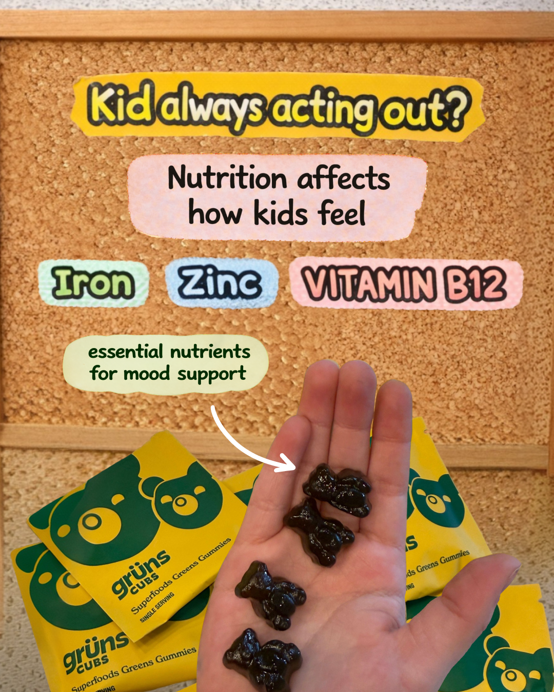 Grüns Kids Facebook ad