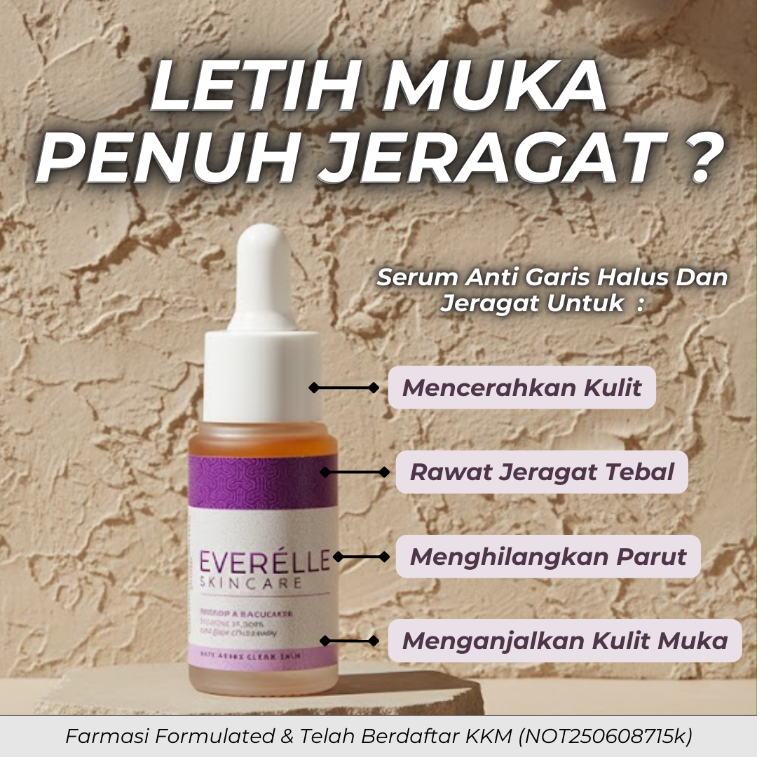 Everelle Skincare HQ By Dr Hanis Facebook ad: JERAGAT HILANG DENGAN EVERELLE