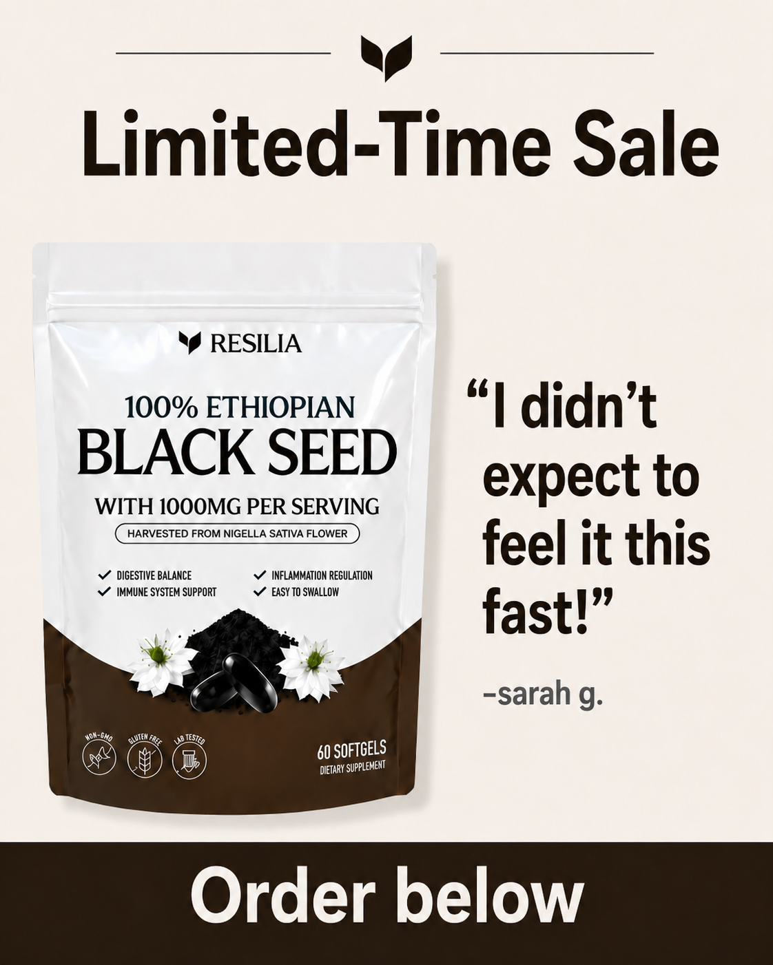 Ancient Seed Remedies Facebook ad: Explore the Power of Ethiopian Black Seed Oil Today!
