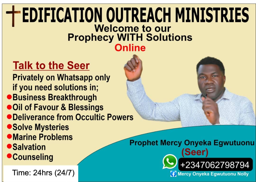 Mercy Onyeka Egwutuonu's Nolly Facebook ad: Amos 3 vs 7, Jesus will bless you
