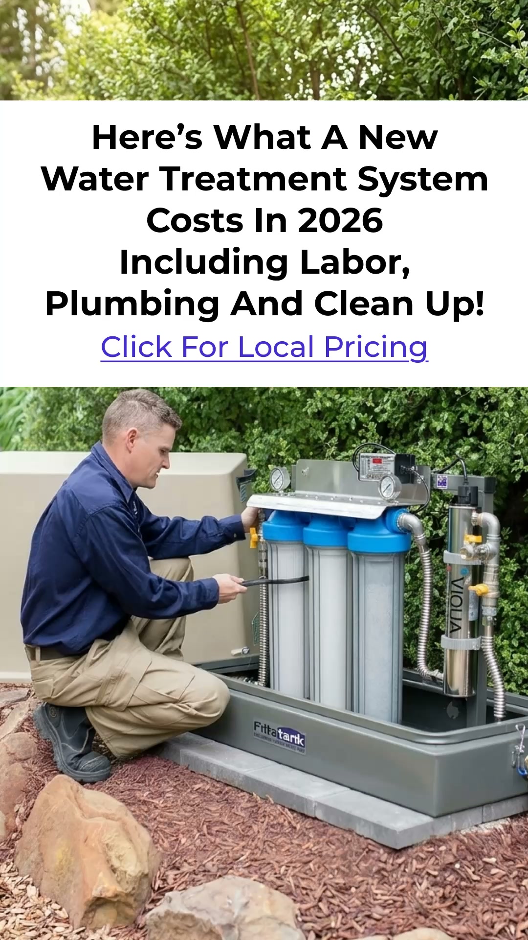 HomeBuddy.com Facebook ad: The Cost of a Water Treatment System Might