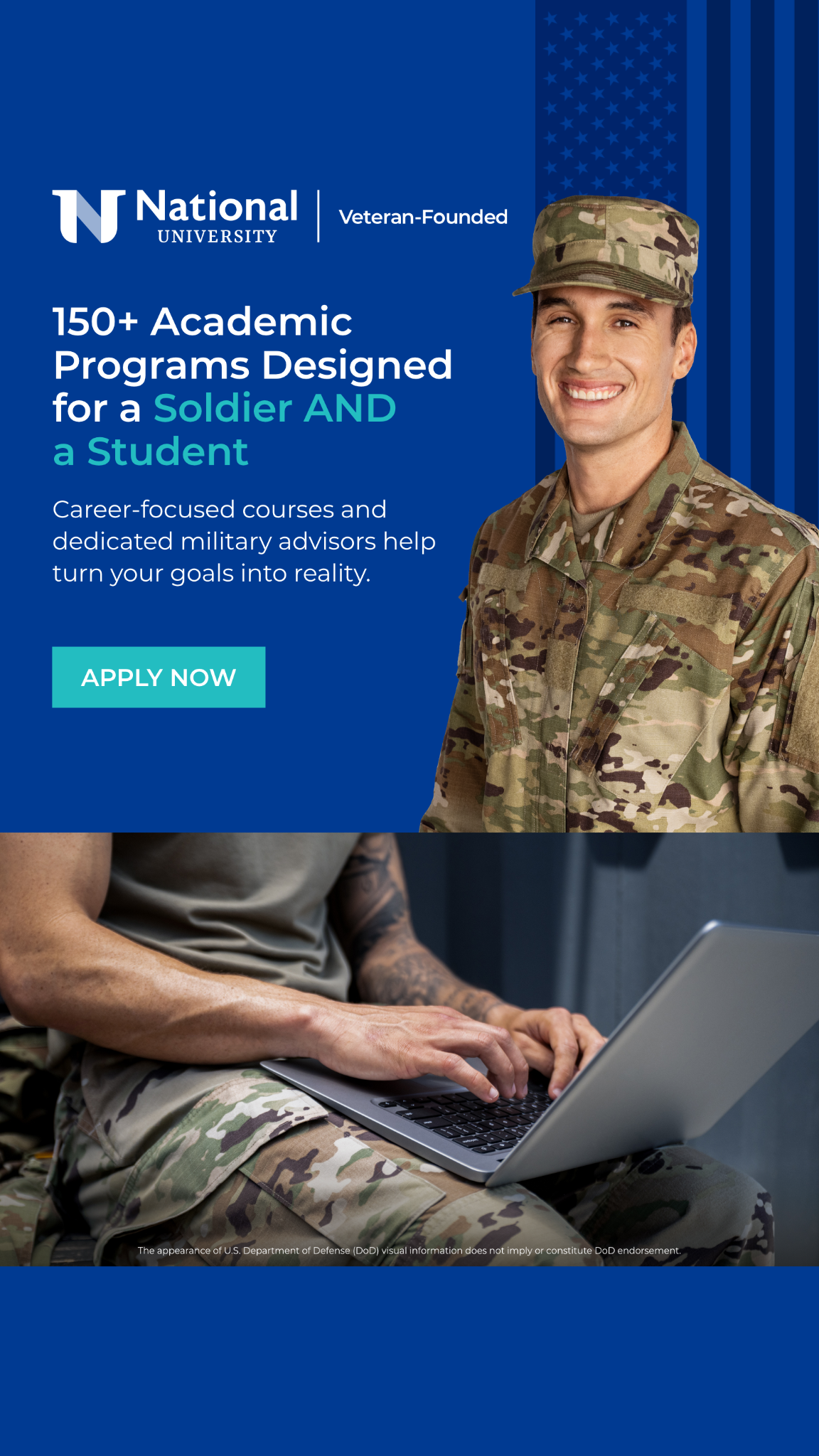National University Facebook ad