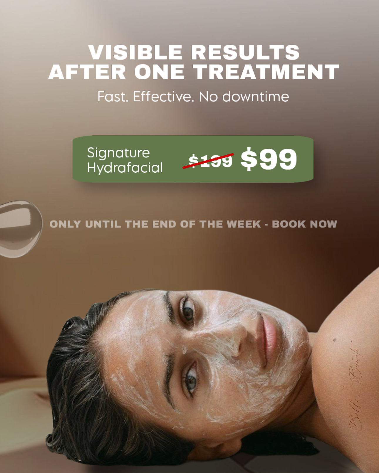 BelleBeauté MedSpa Facebook ad: Chat with us
