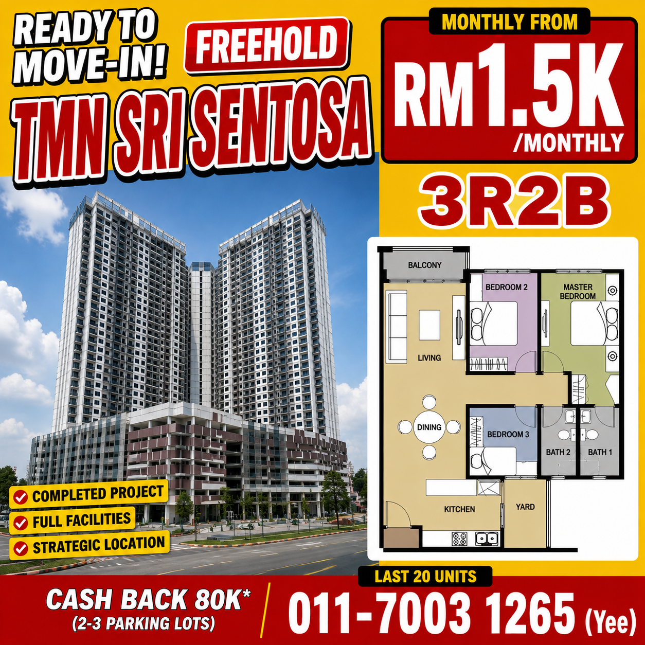 PJ Property - YS Yee Realtor Facebook ad: RM450K move-in 2026 this year!