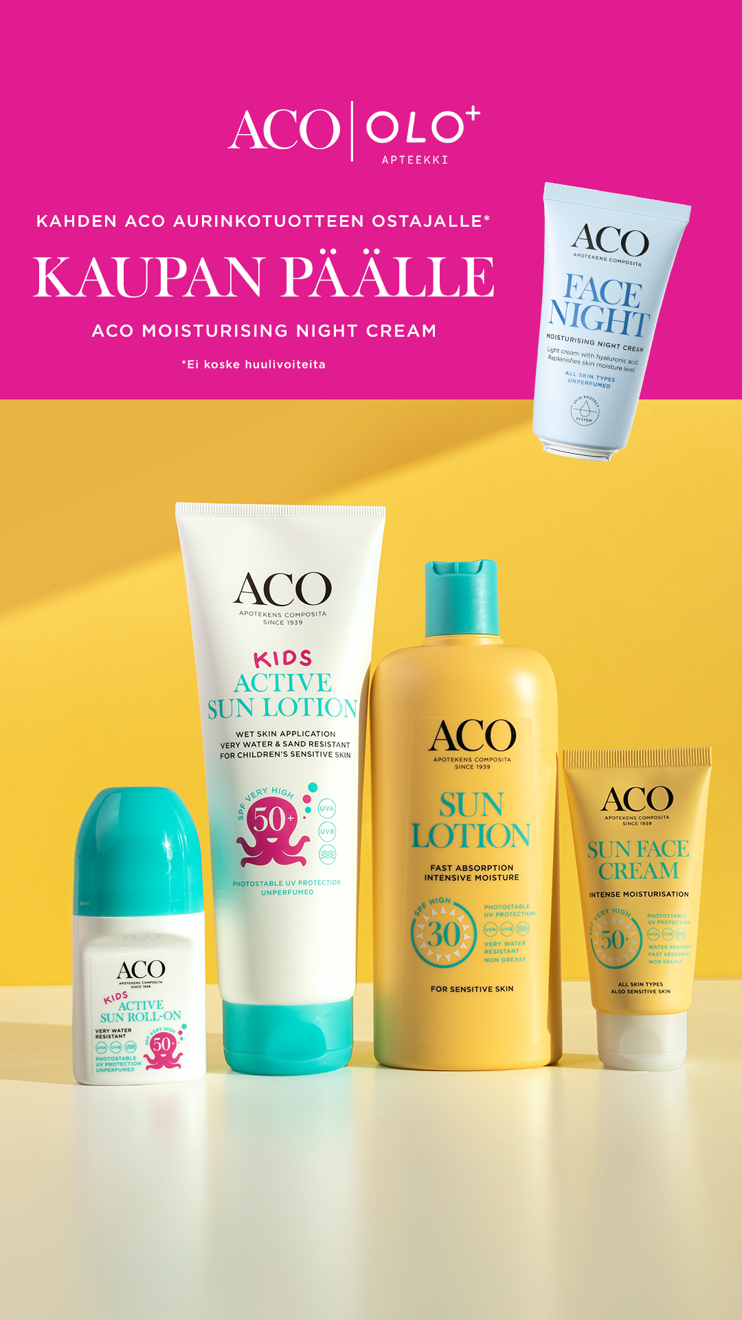 ACO Finland Facebook ad from Jun 2, 2026