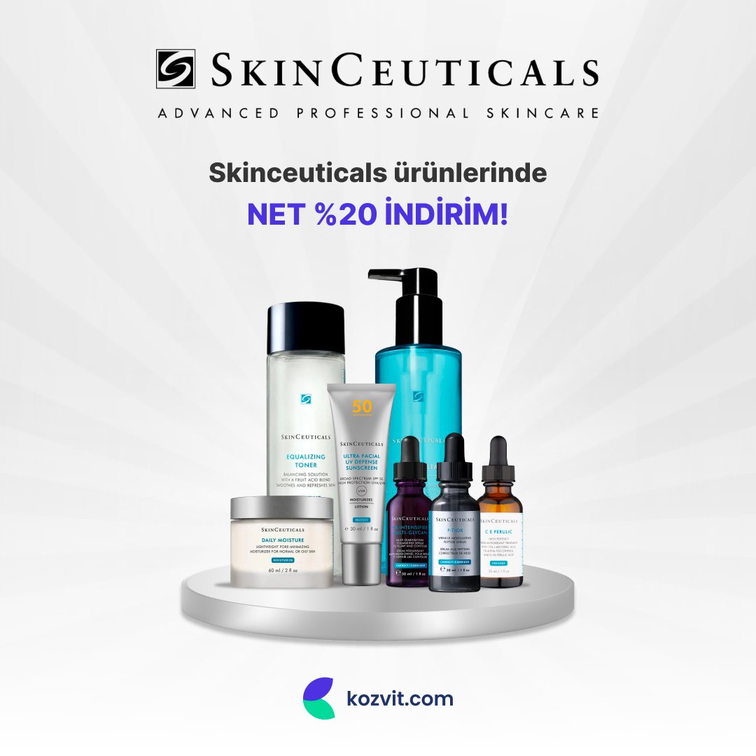Kozvit Facebook ad: Skinceuticals Ürünlerinde Net %20 İndirim!