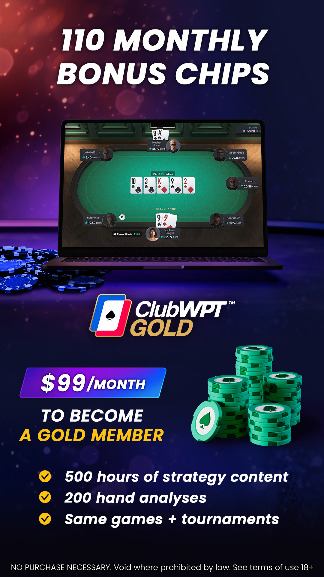 Clubwpt Gold Facebook ad