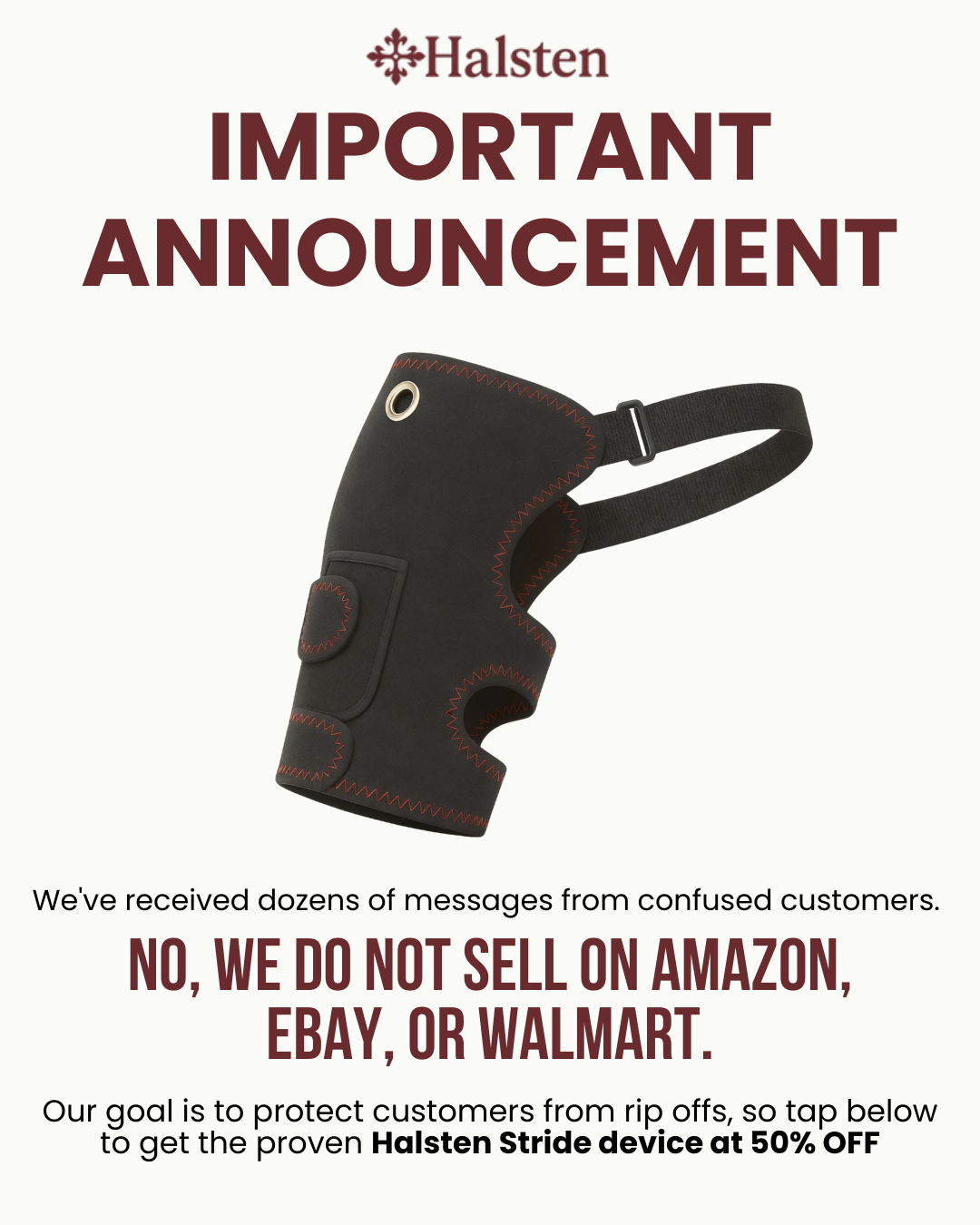 Halsten Facebook ad