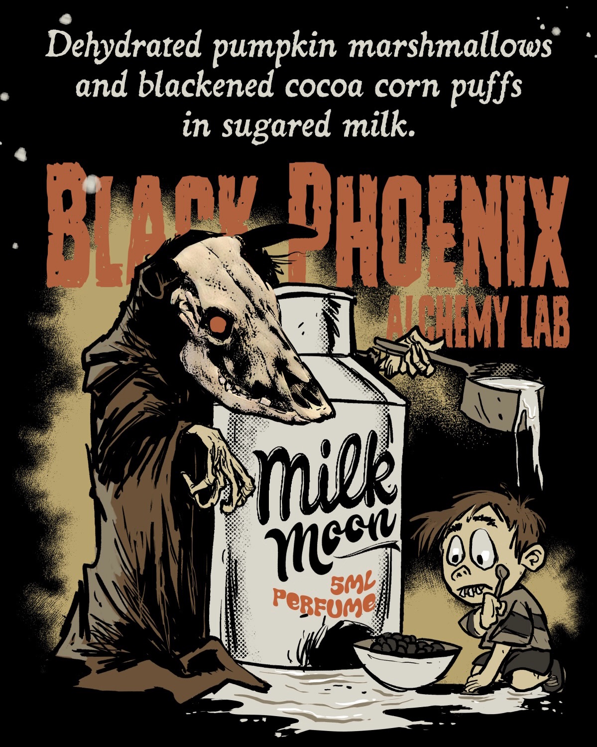 Black Phoenix Alchemy Lab Facebook ad: MILK MOON and its supporting cast of scents…