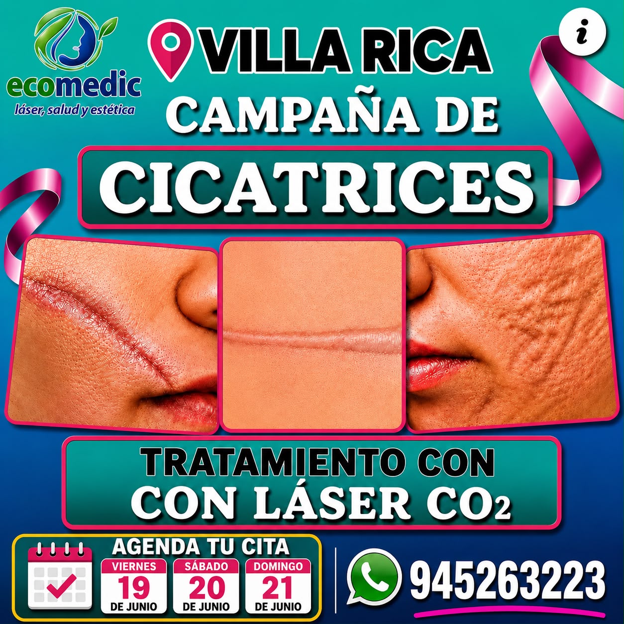 Ecomédic Láser y Estética Integral Facebook ad: QUIERO UNA CITA!