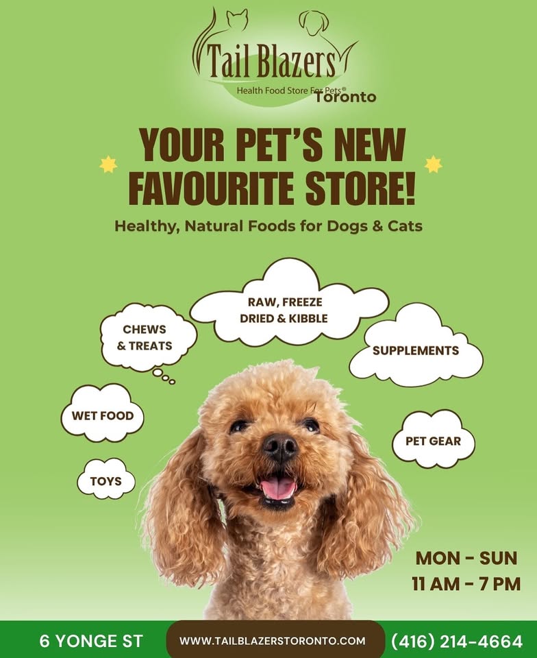 Tail Blazers Toronto Facebook ad: Tail Blazers Etobicoke: Healthy Pet Food