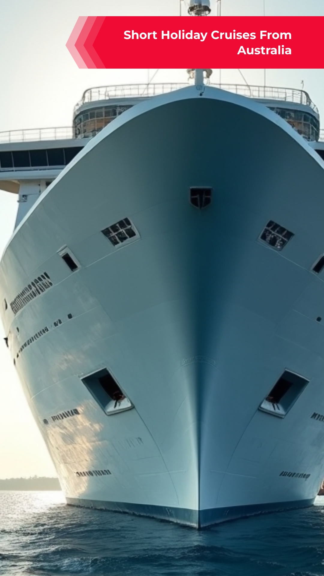 QuickSearches Avenue Facebook ad: Short Holiday Cruises From Australia.