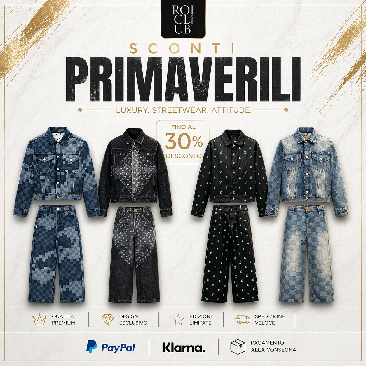 Roi Club Facebook ad: Sconti Primavera fino al -30%