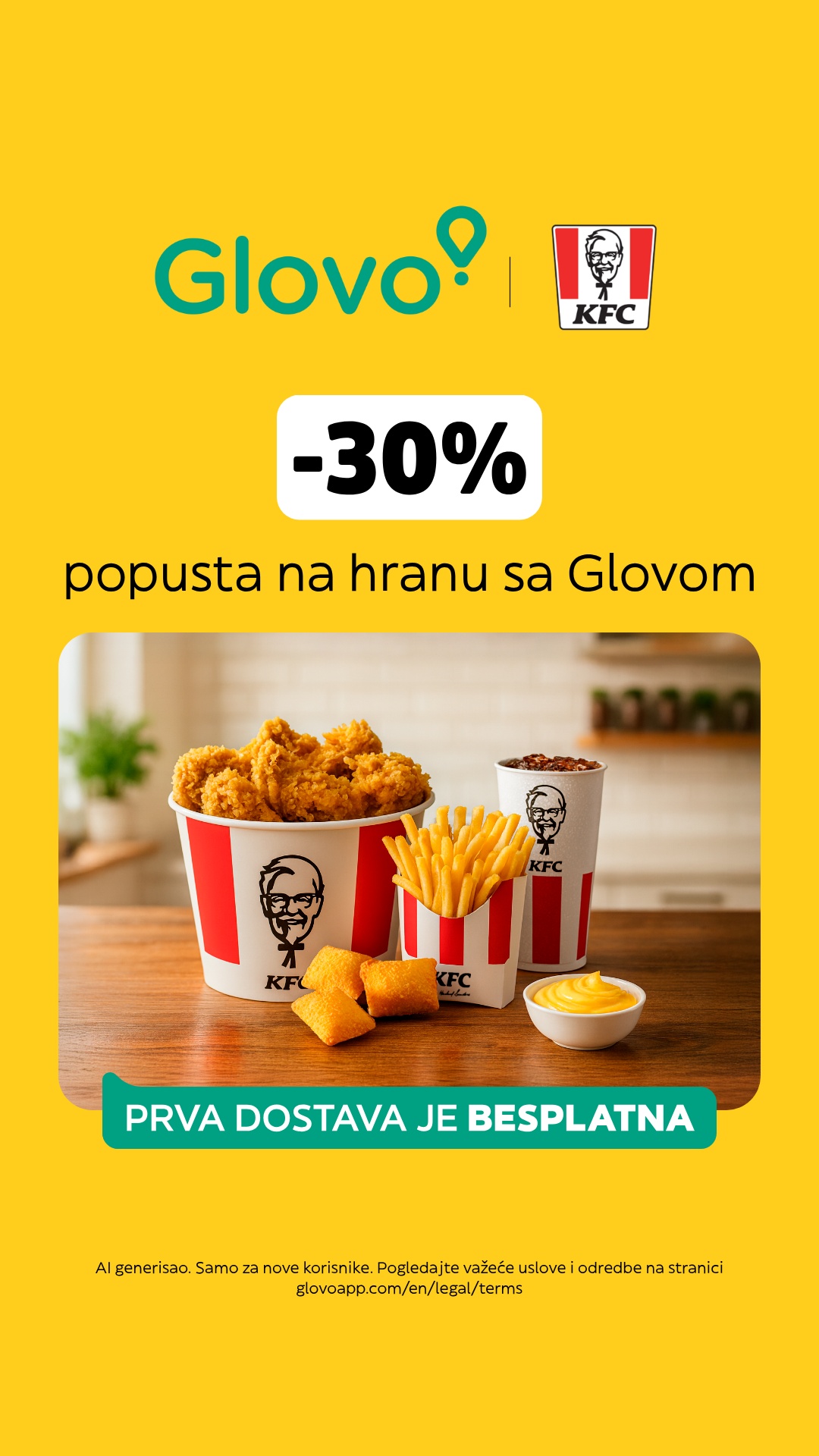 Glovo Facebook ad