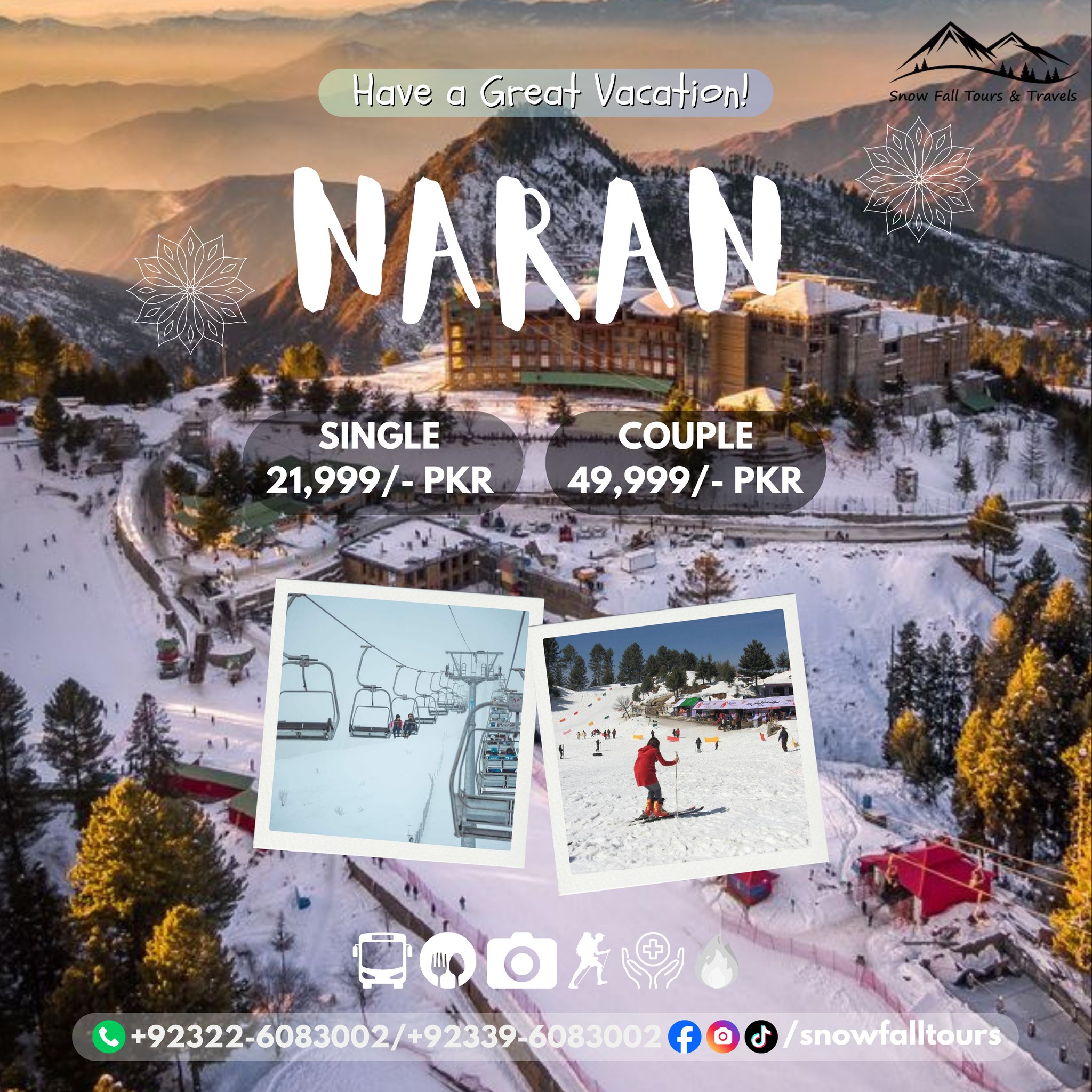SnowFall Tours & Travels Facebook ad