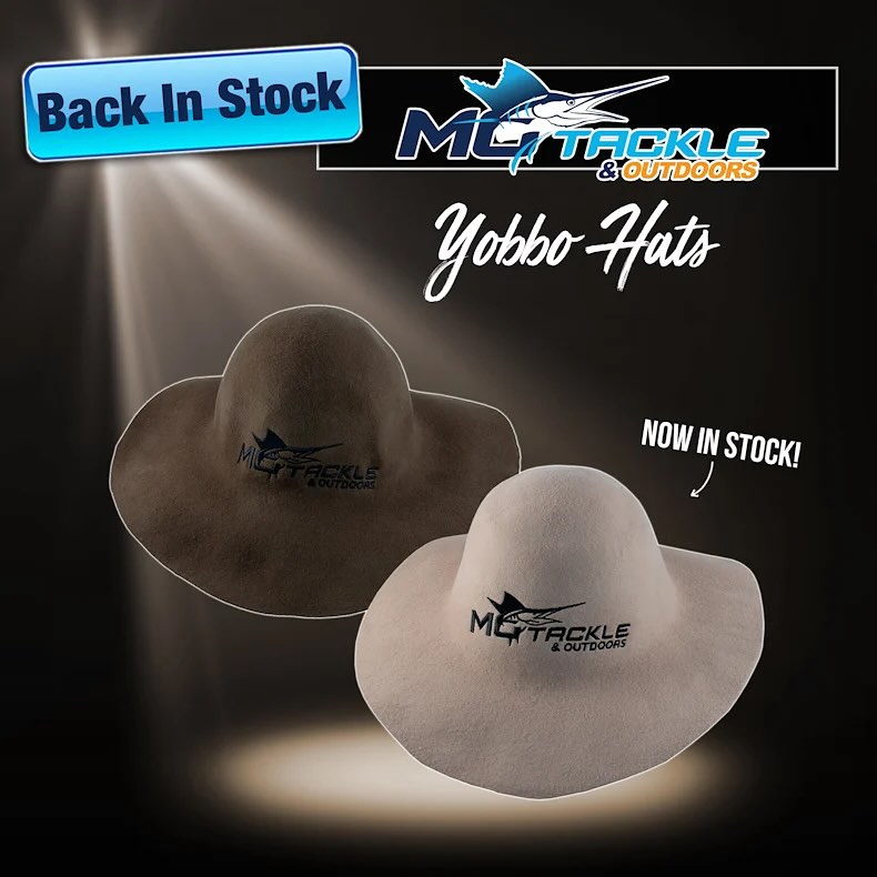 MoTackle & Outdoors Facebook ad: Embrace sun-smart style with the MoTackle Yobbo Hat…