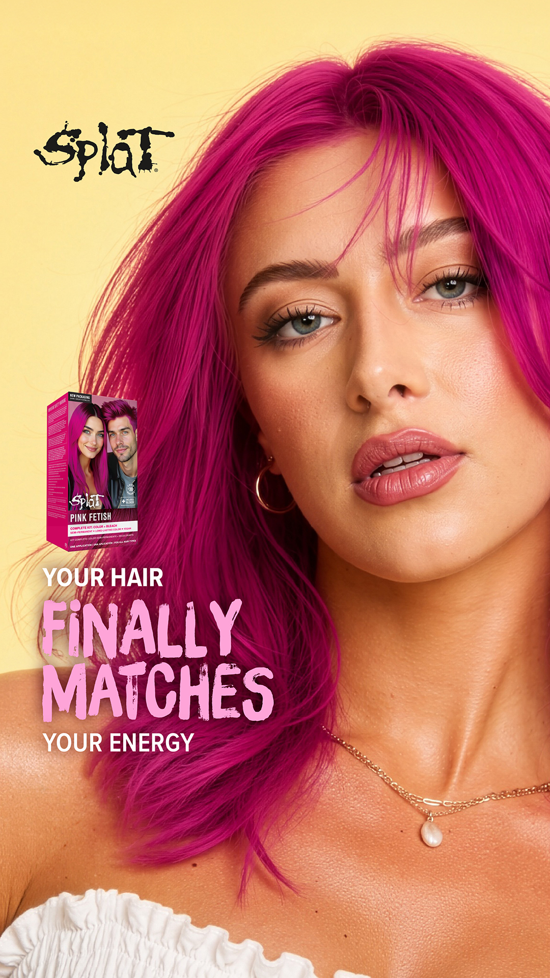 Splat Hair Color Facebook ad