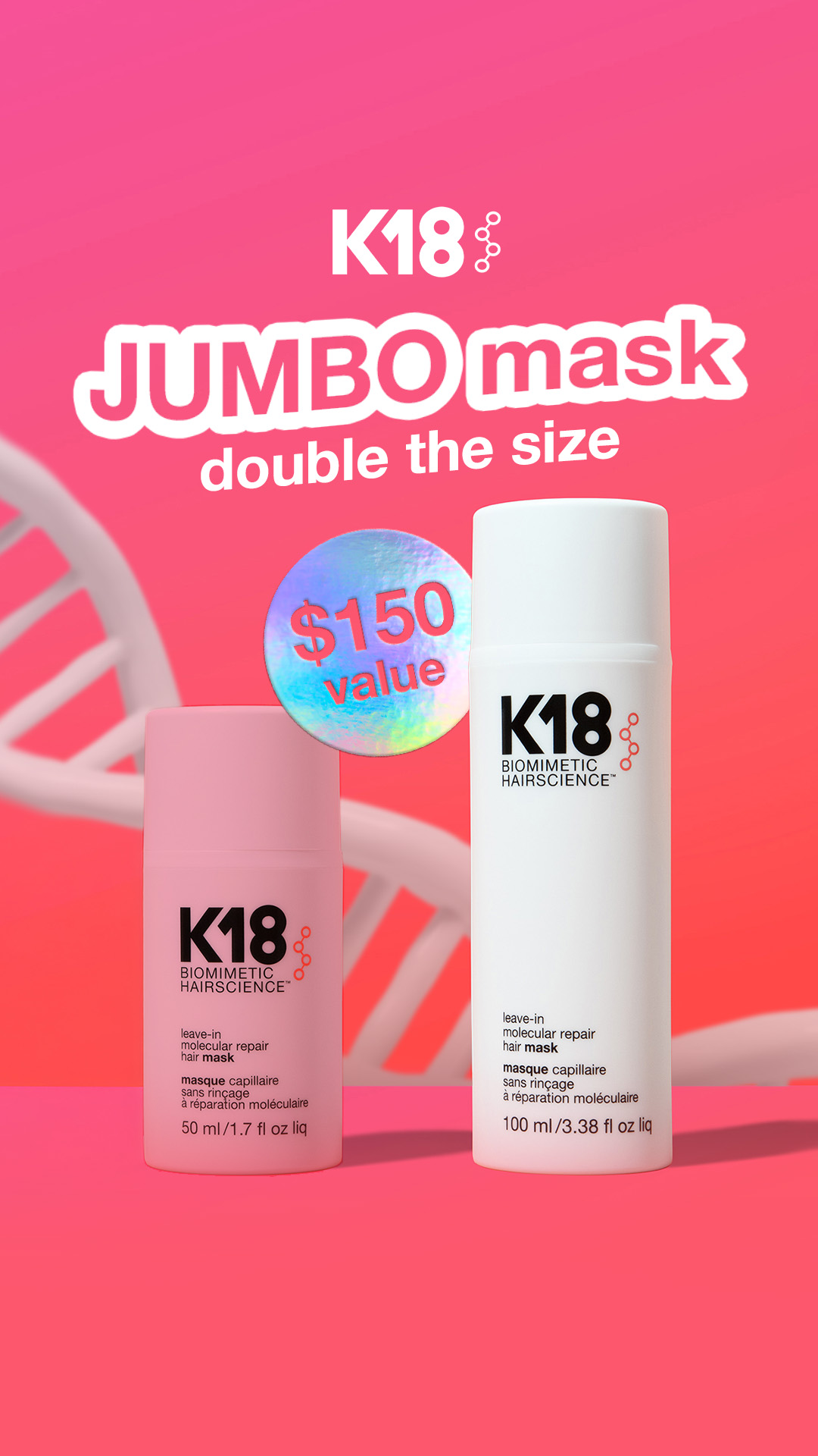 K18 Hair Facebook ad