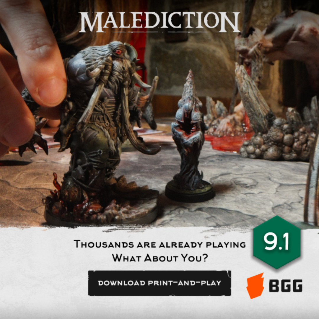 Malediction Facebook ad: Have you ever thought about playing a game…