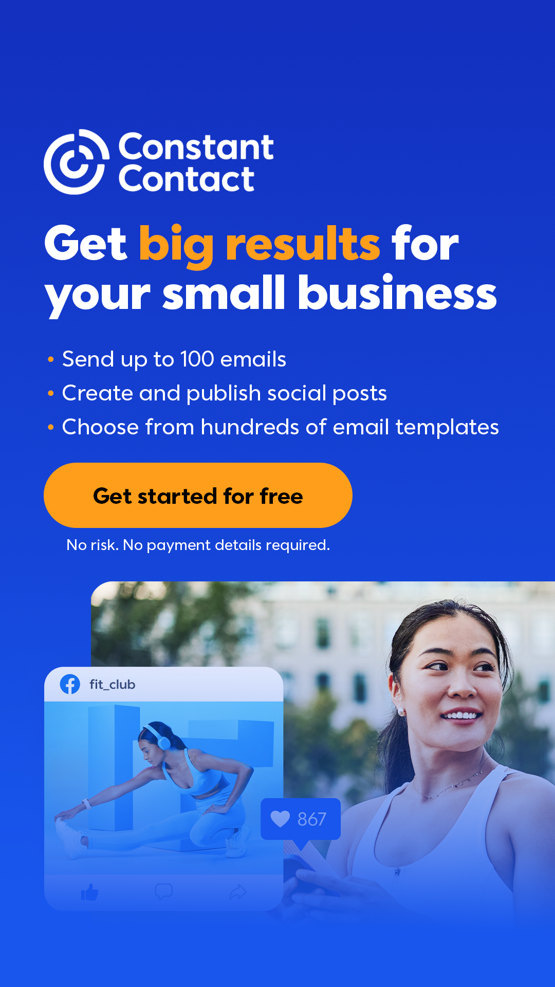 Constant Contact Facebook ad