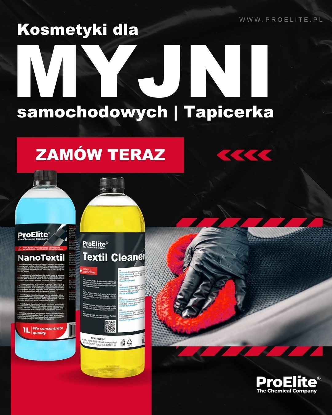 ProElite Facebook ad: Potrzebujesz profesjonalnej chemii samochodowej dla…