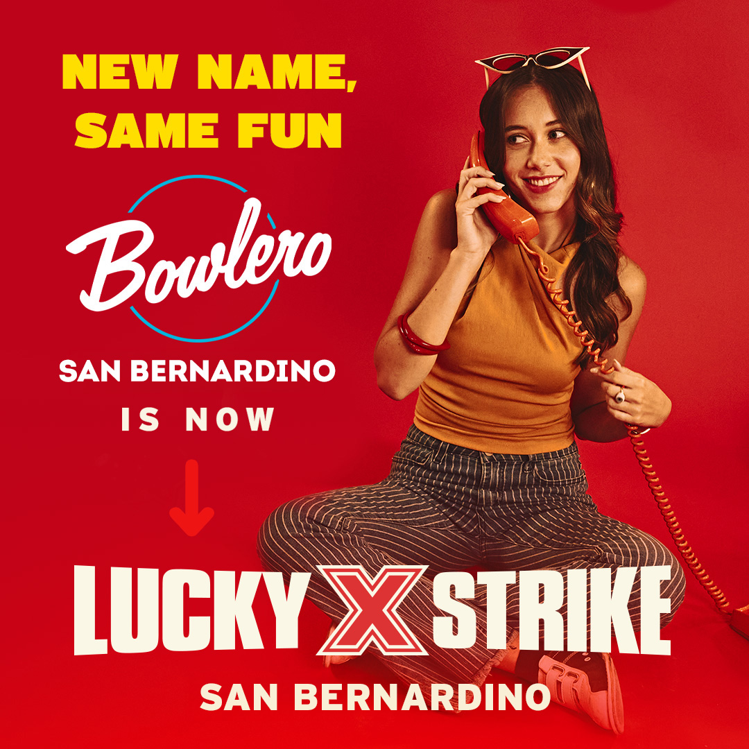 Lucky Strike San Bernardino Facebook ad