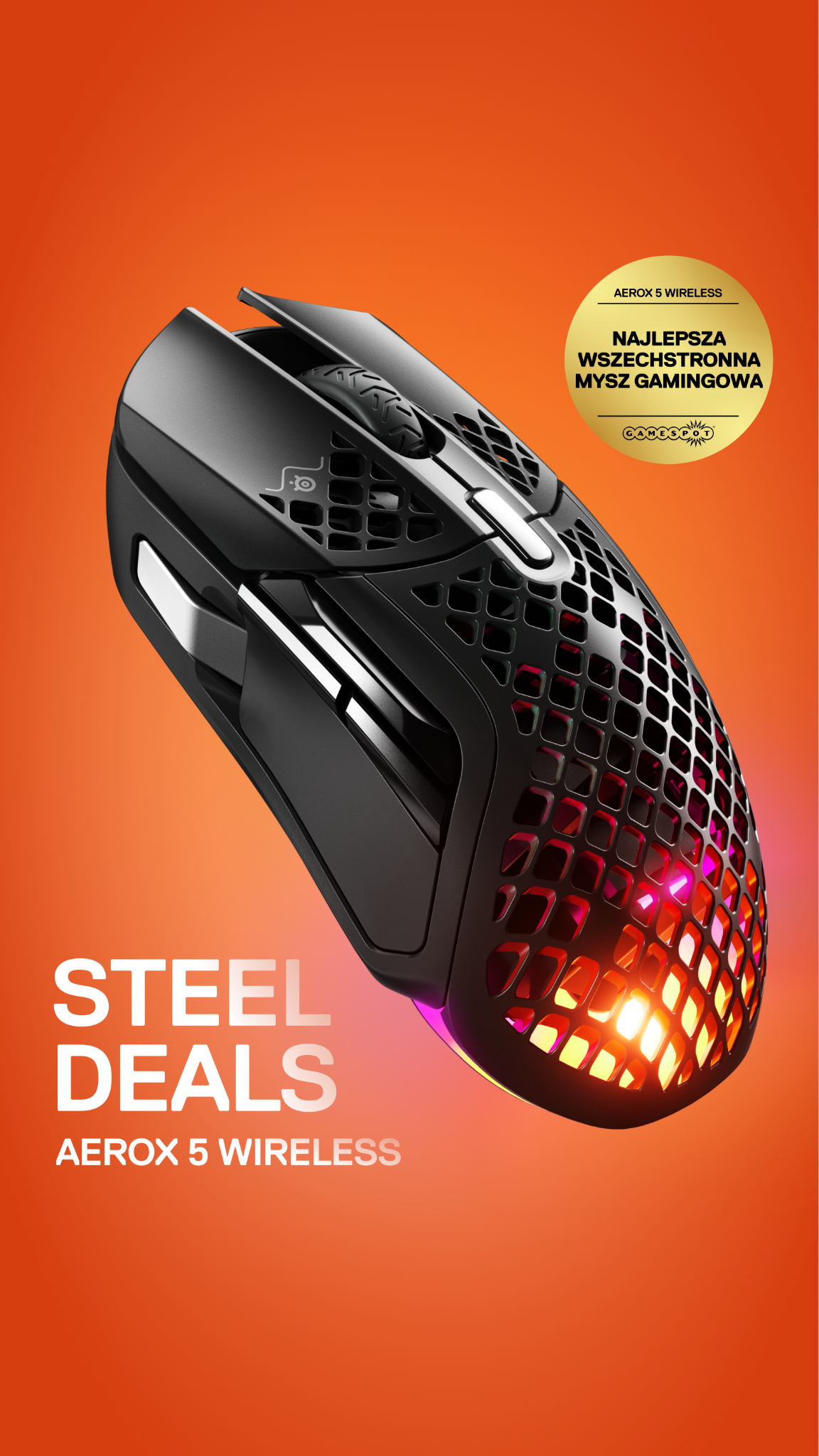 SteelSeries Facebook ad: Wytrzymałość i precyzja SteelSeries