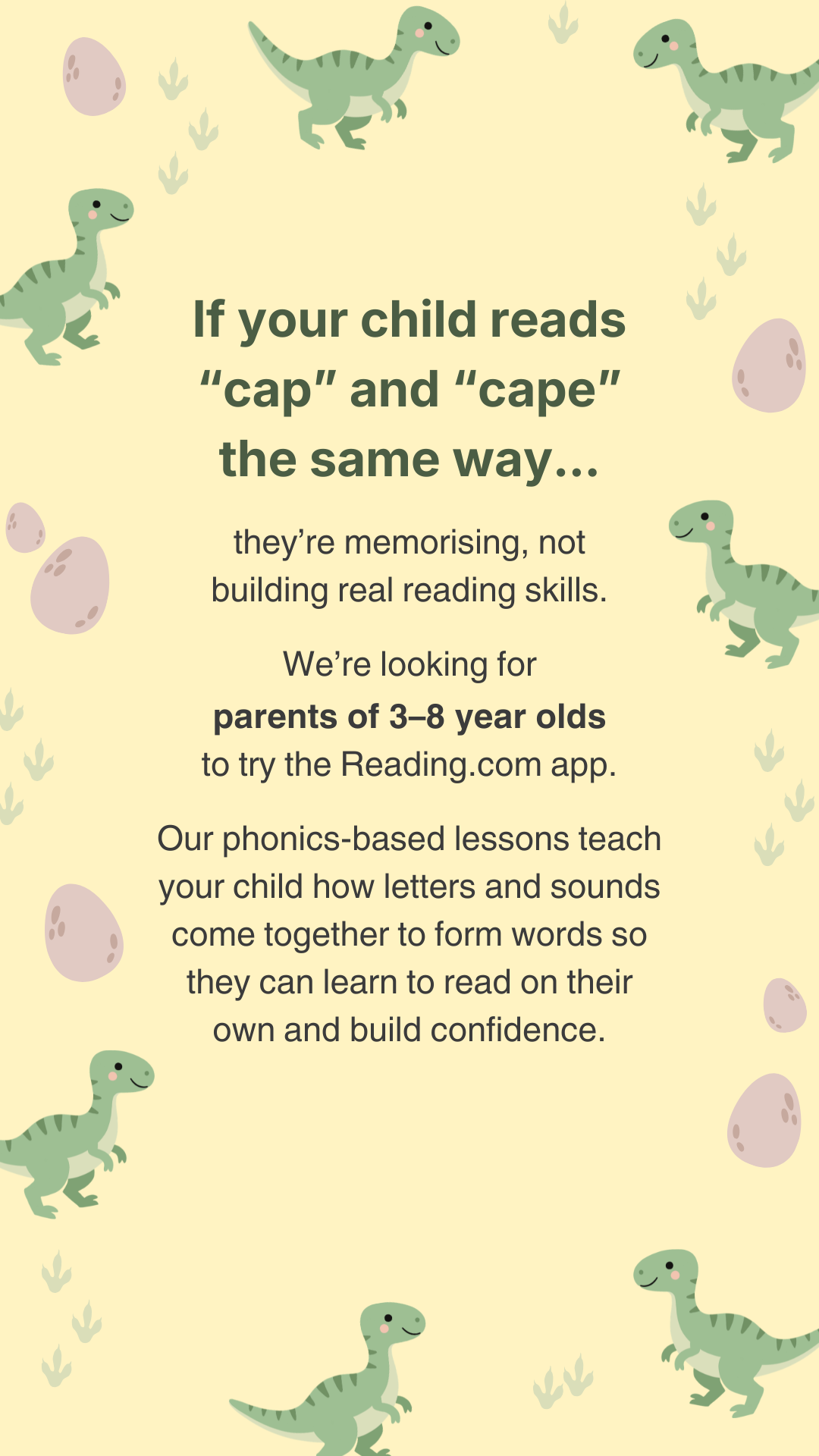 Reading.com Facebook ad