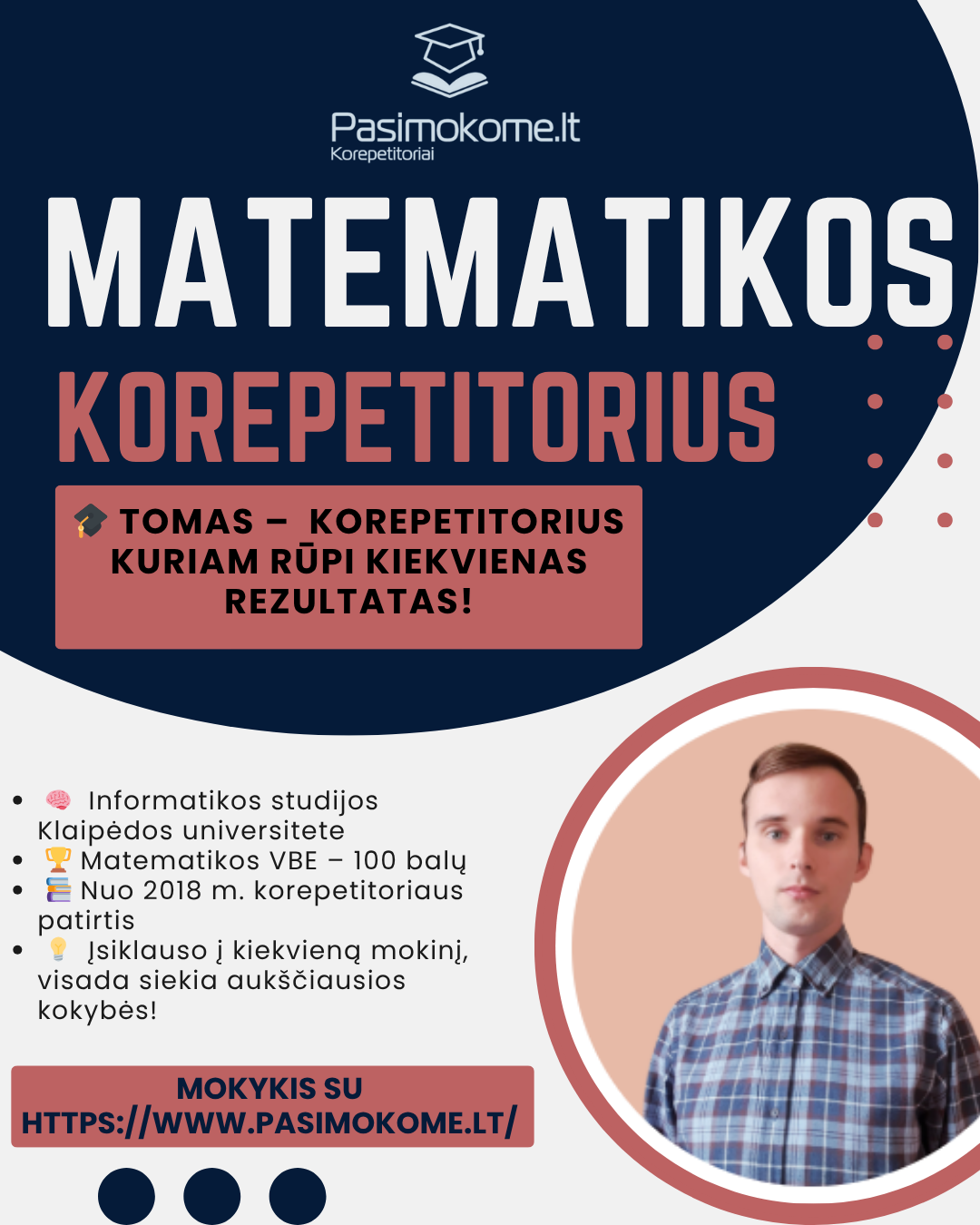 Pasimokome.lt korepetitoriai Facebook ad