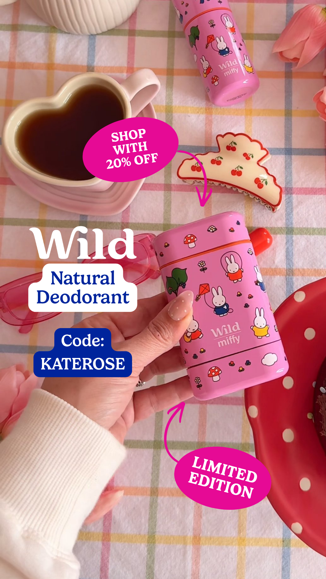 Wild Facebook ad: Get 20% off with code KATEROSE