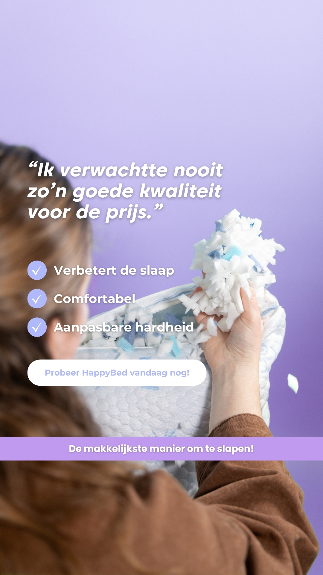 HappyBed Facebook ad