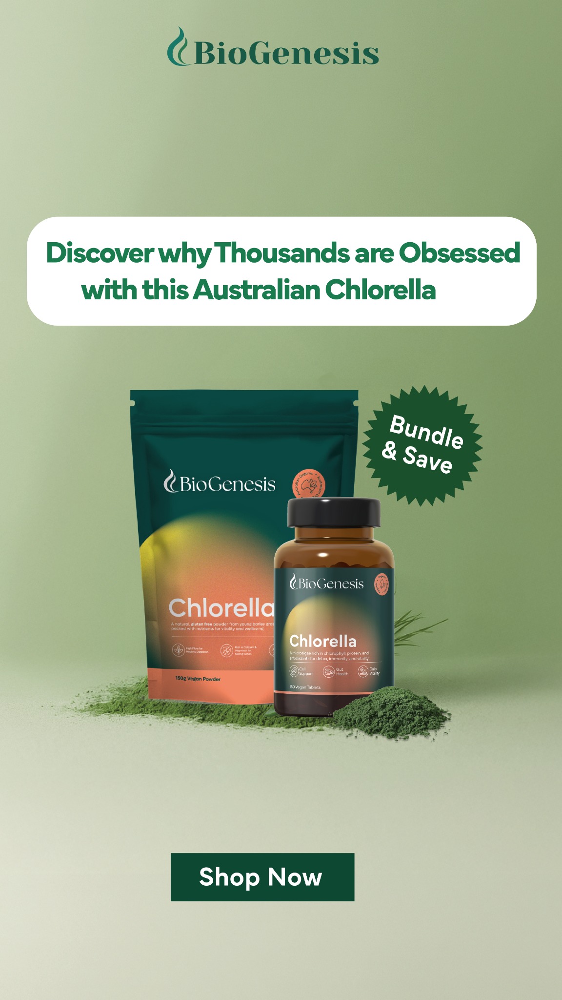 Biogenesis Australia Facebook ad