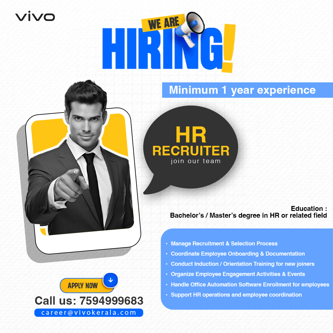 Vivo Kerala Facebook ad: Immediate Requirement