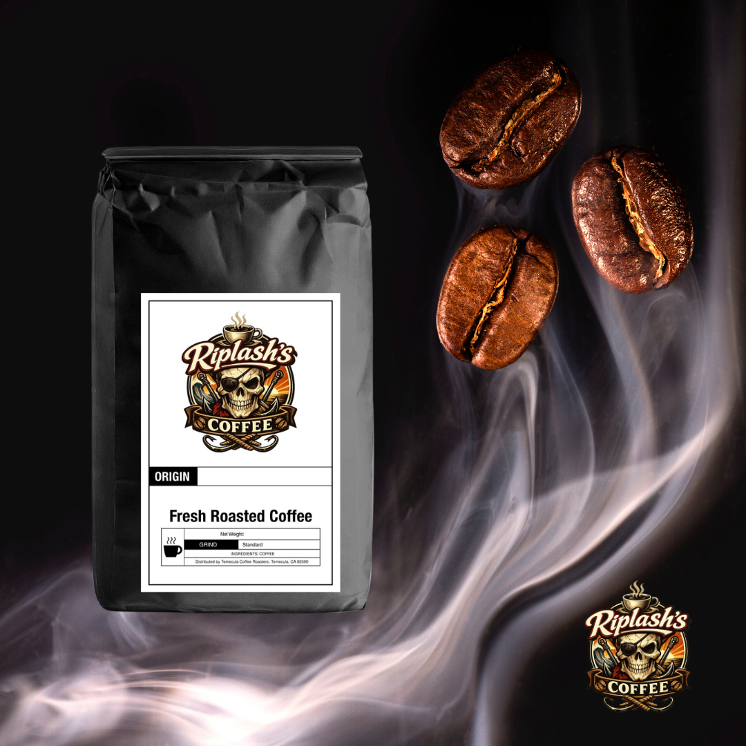 Riplash's Coffee Facebook ad: 6 Coffees. Free US Shipping.