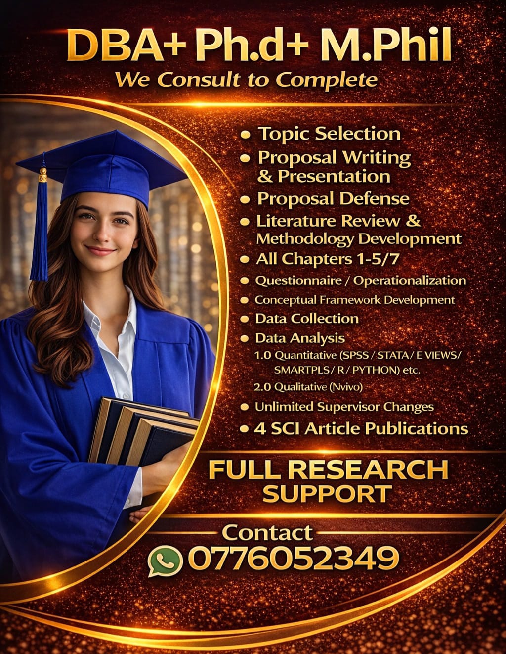IPAS Facebook ad: FULL RESEARCH SUPPORT (ACADEMIC)