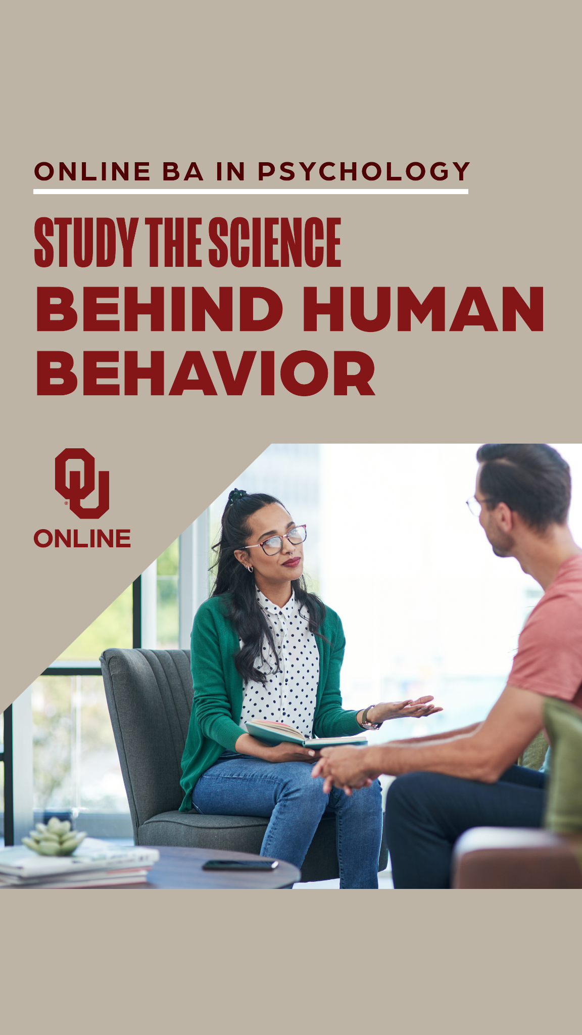 The University of Oklahoma Online Facebook ad