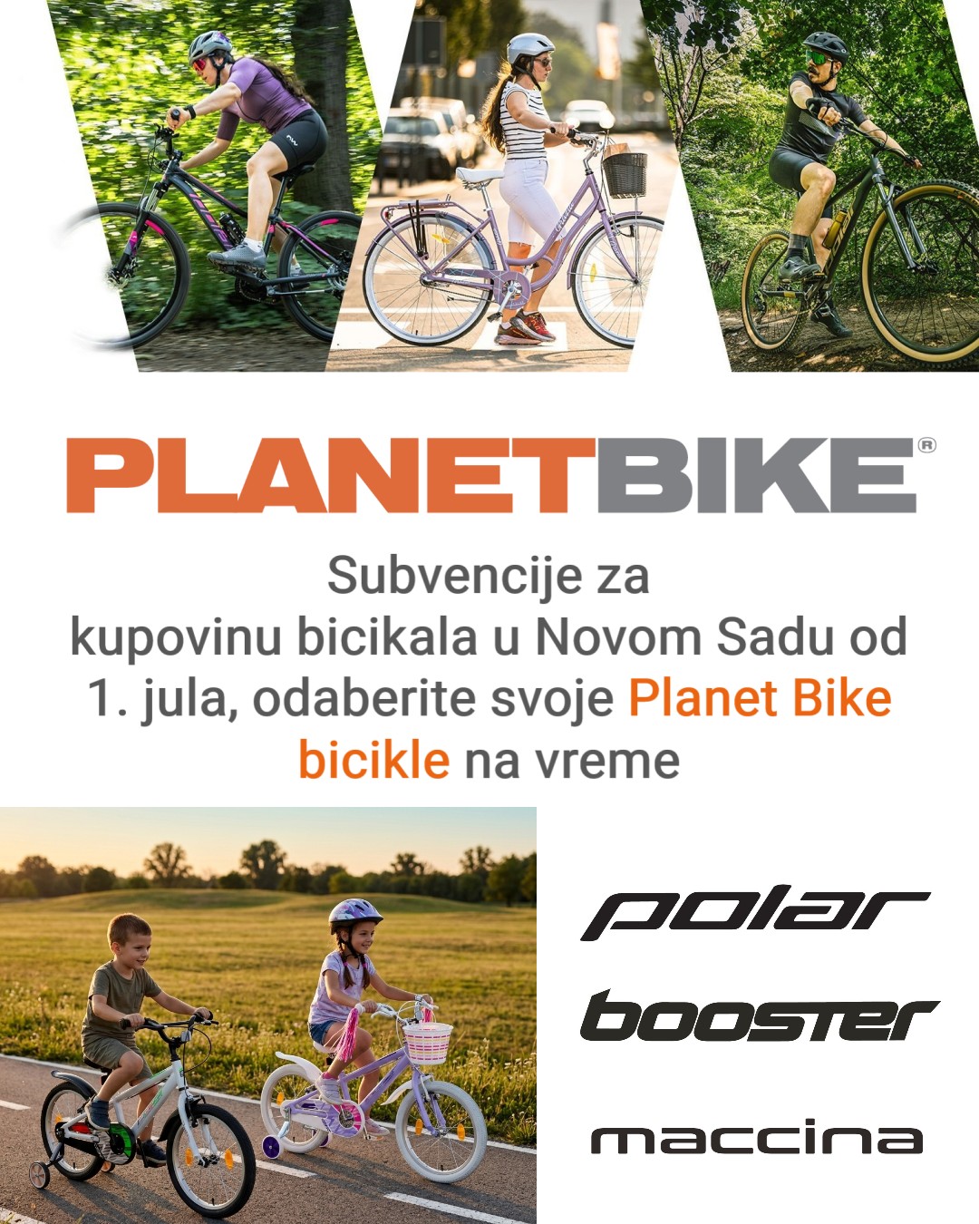 Planet Bike Serbia Facebook ad: Posetite naš website i Planet Bike prodavnice u…