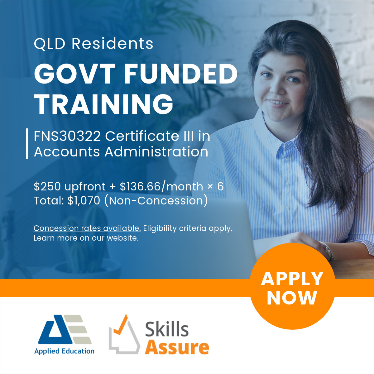 Applied Education - RTO 52240 Facebook ad