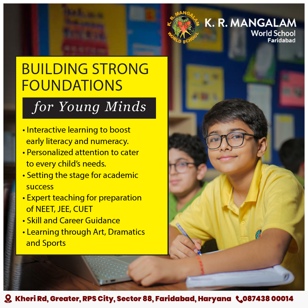 K.R. Mangalam World School - Faridabad Facebook ad