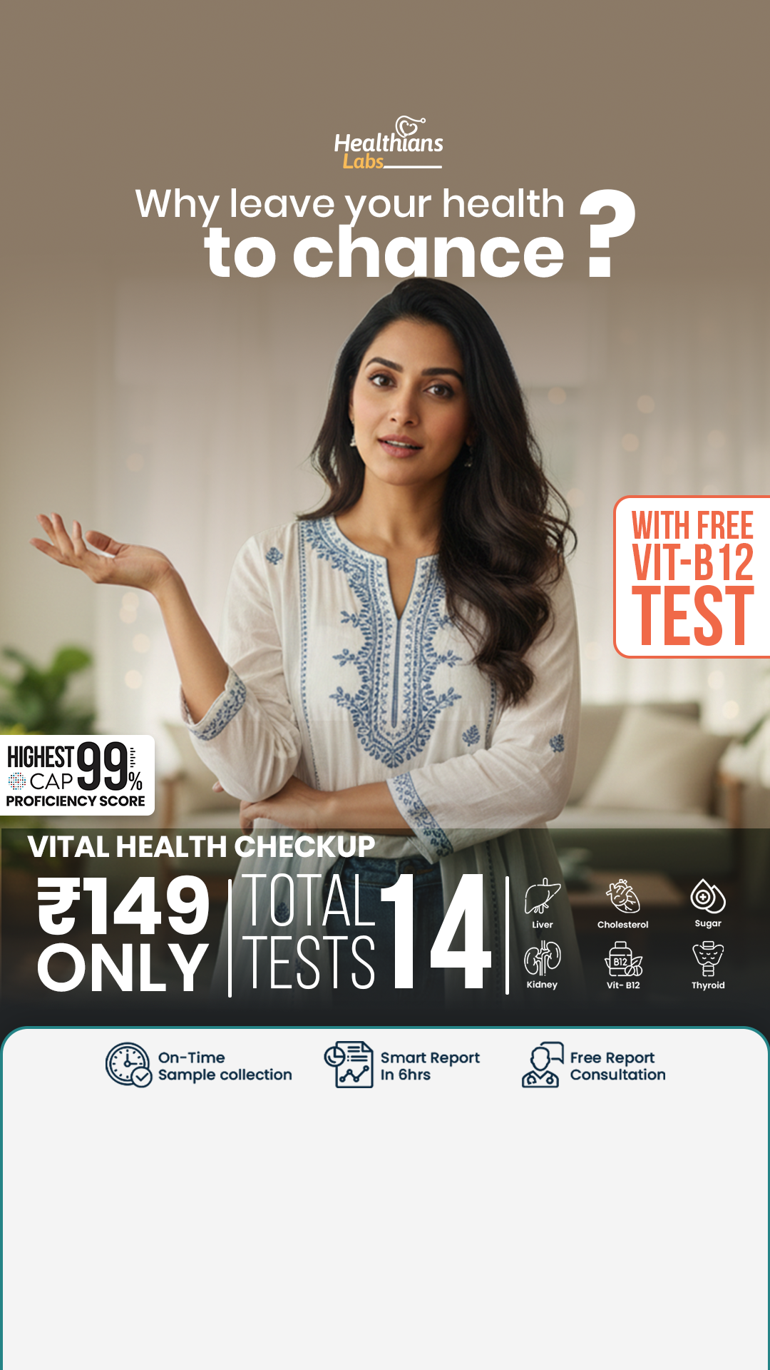 Healthians Facebook ad