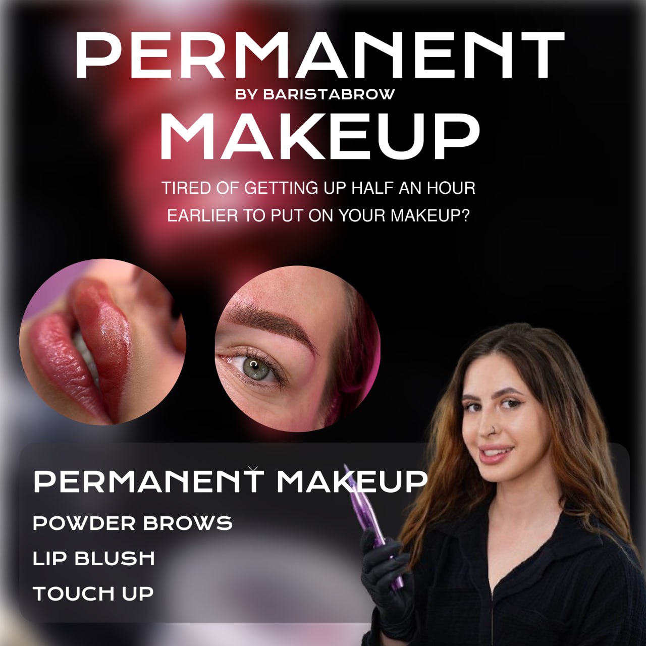 Baristabrow Facebook ad: Permanent makeup