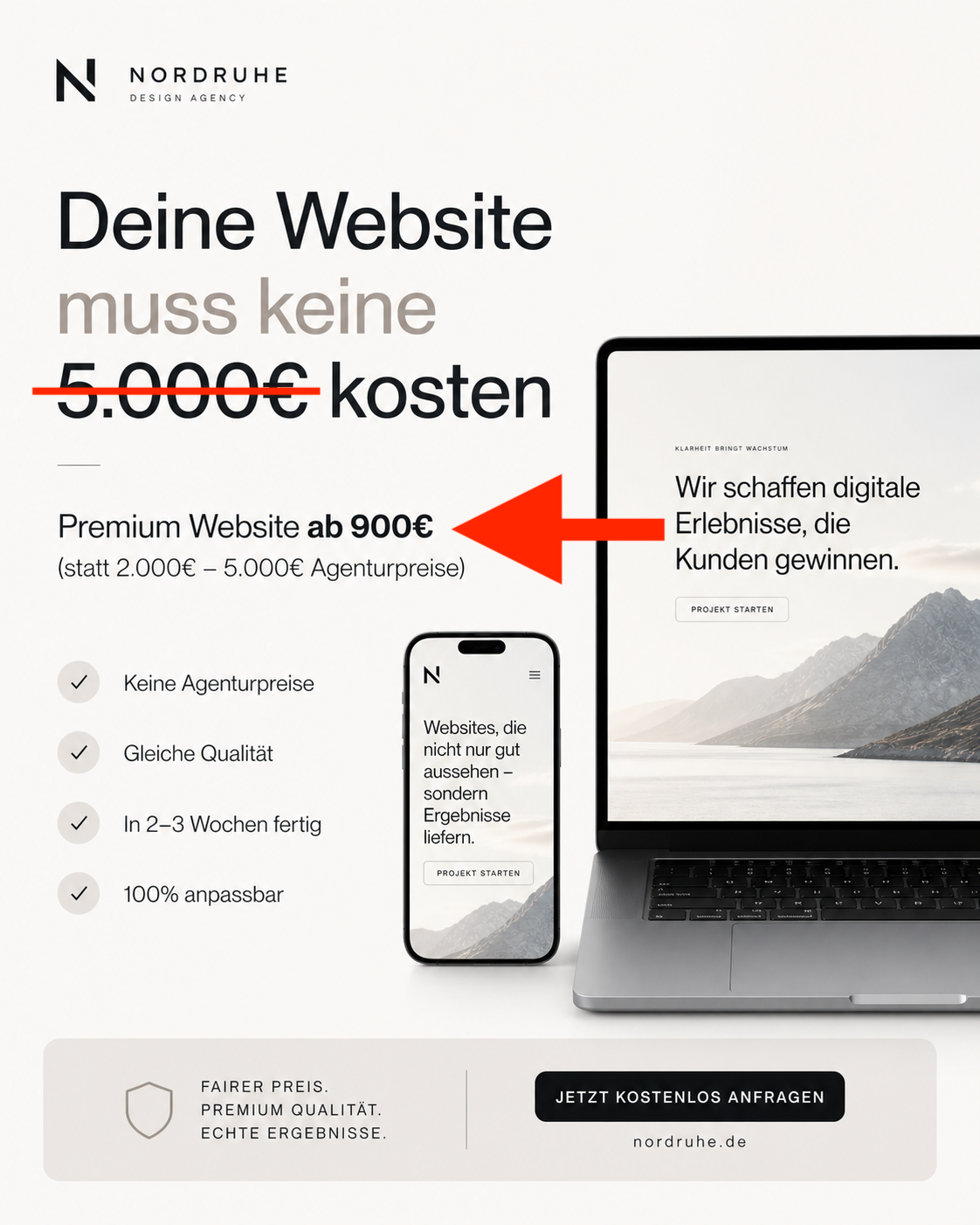 Webdesign Agentur Nordruhe Facebook ad