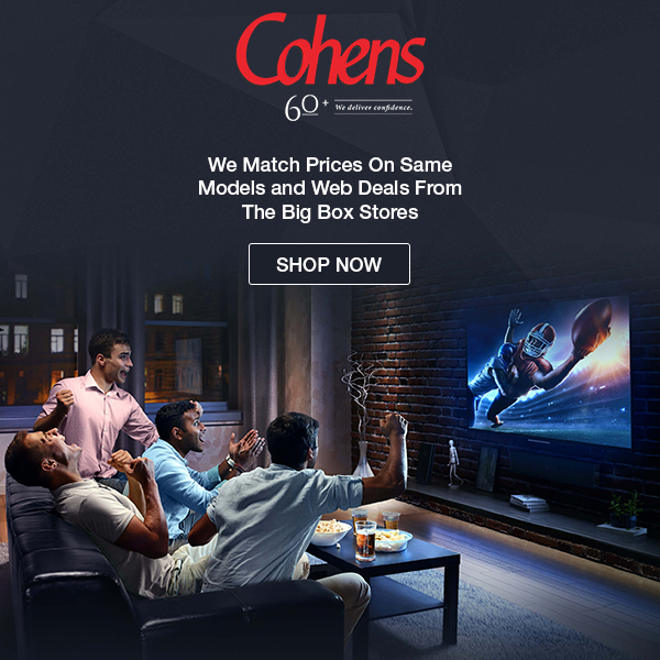 Cohens Facebook ad: Electronics, Appliances, Furniture, Grills, Home Security…