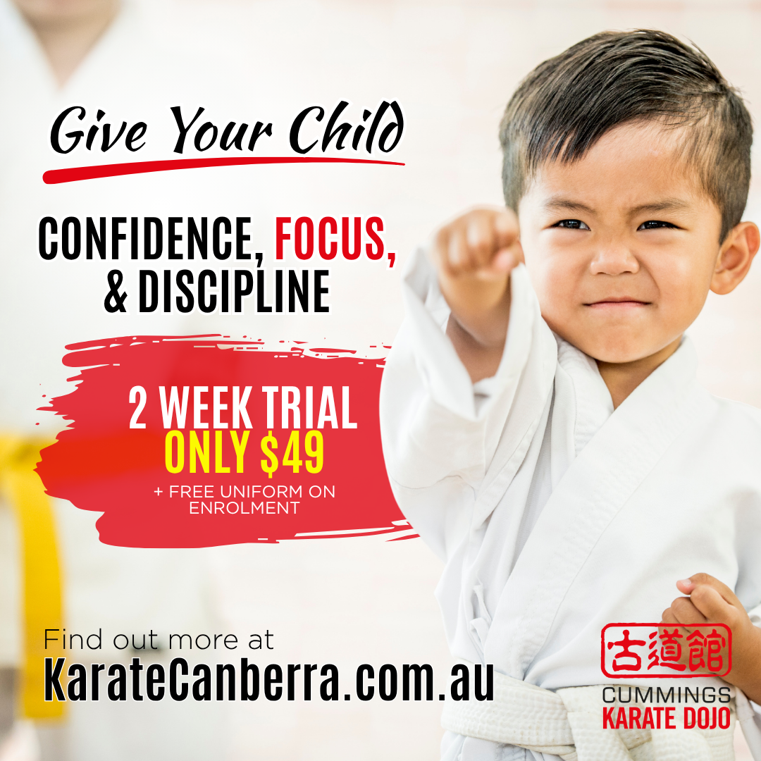 Karate Canberra: Kodokan Cummings Karate Dojo Facebook ad: Get Our Info Pack