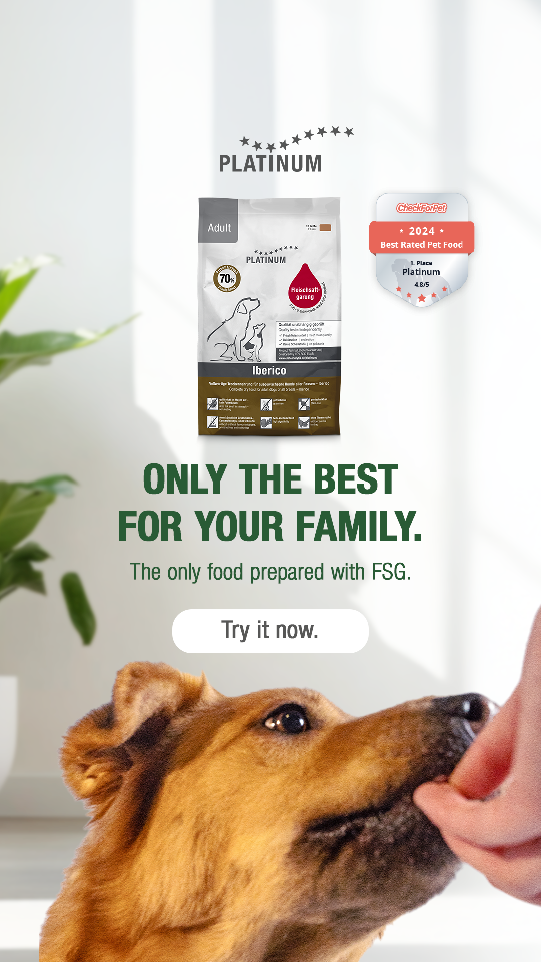 Platinum Pet Food UK Facebook ad from Mar 13, 2026