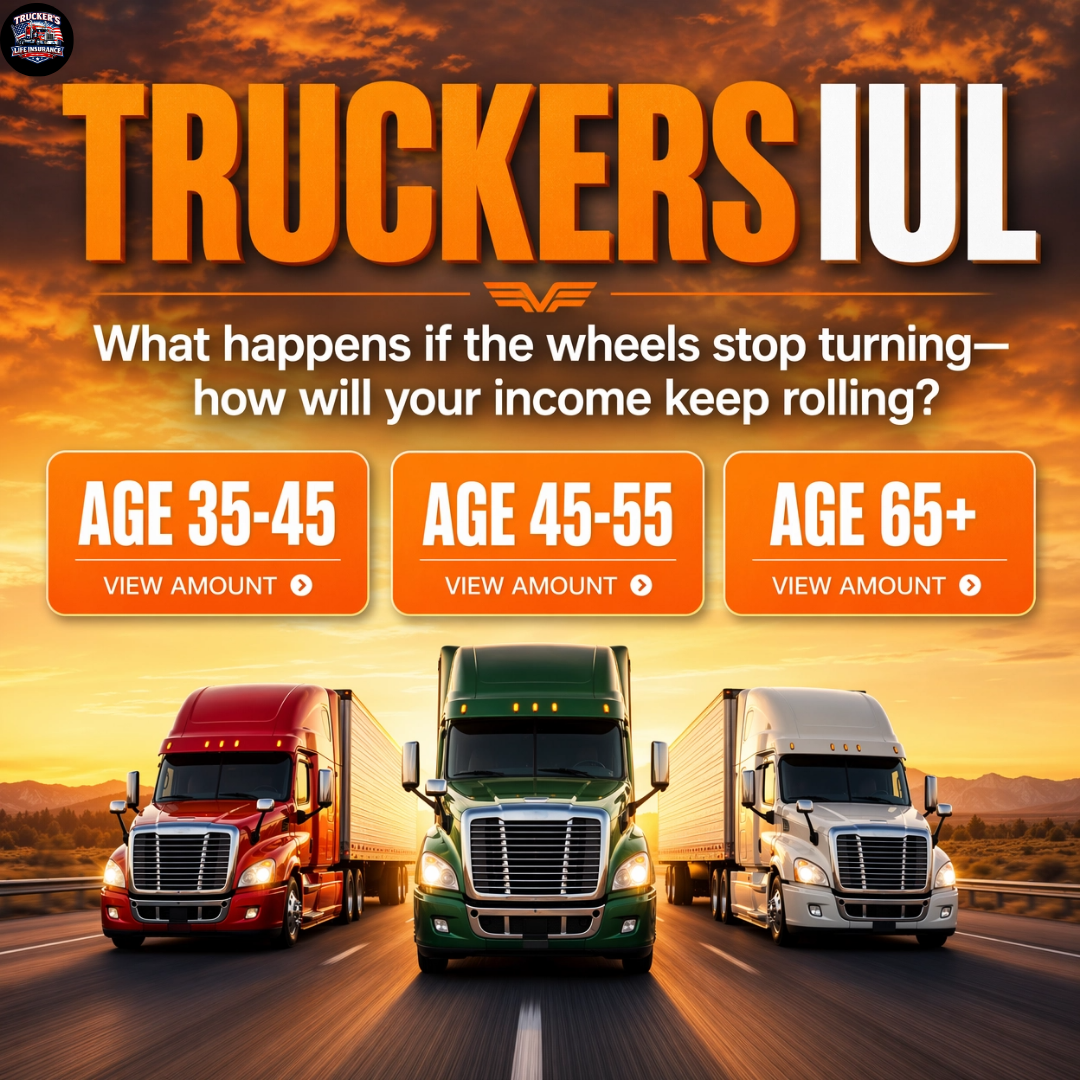 Trucker's Life Insurance Shop Facebook ad: Income Protection For Truck Drivers and Family!