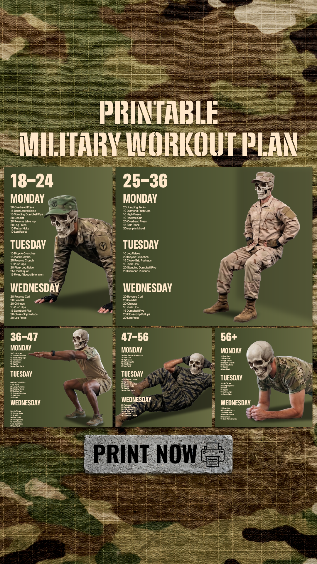 21 Day Calisthenics Challenge Facebook ad