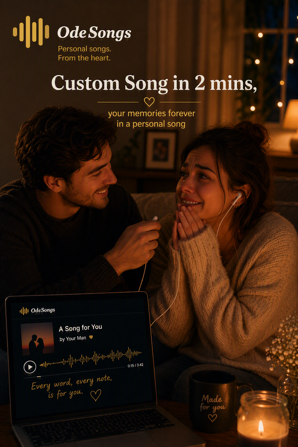 Ode Songs Facebook ad: Make Them Cry Happy Tears